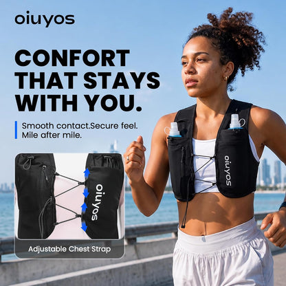 Running Vest for Women Men, 500Ml Soft Flask & Phone Holder