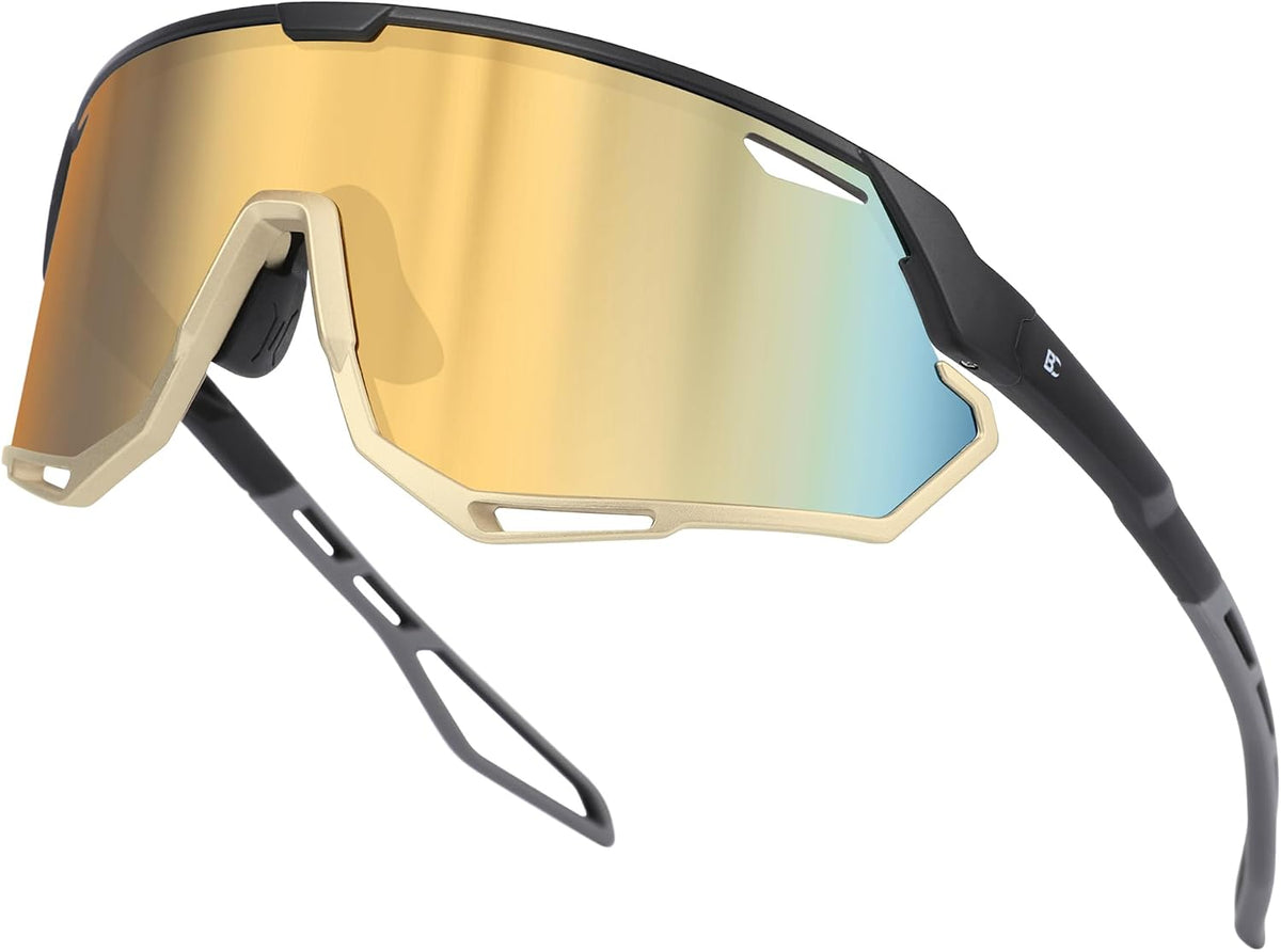 Sunglasses for Baseball Running Cycling : Wrap-Around Sport Glasses