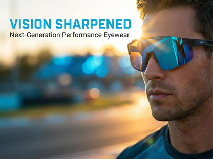Polarized Sports Sunglasses for Men Women, Sunglasses for Teens Baseball, Biking, Cycling with UV400 Protection