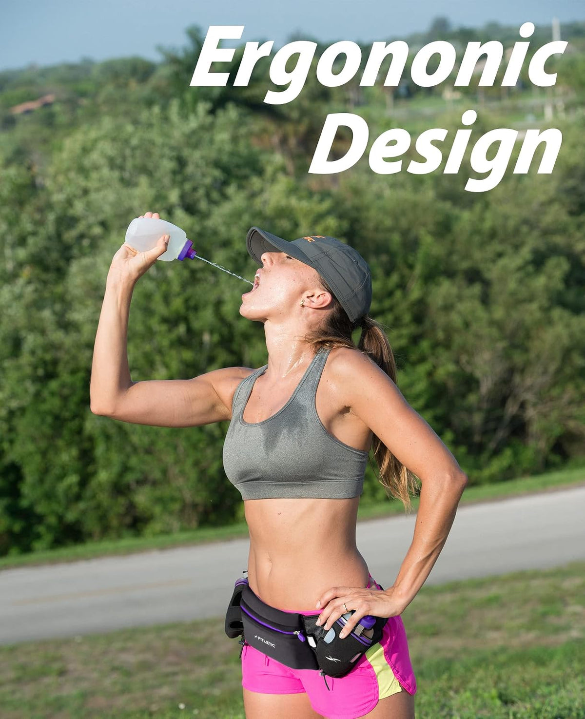 Running Water Bottle Pair 6, 8, 12 Oz (V2) | Replacement Bottle | Hydration Bottle