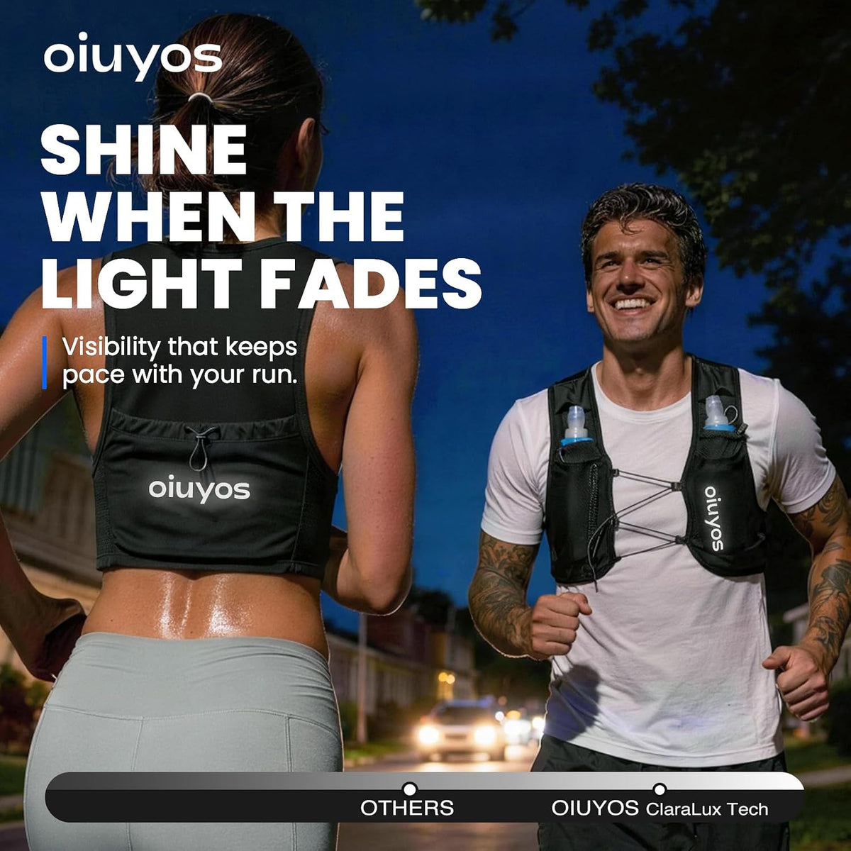 Running Vest for Women Men, 500Ml Soft Flask & Phone Holder