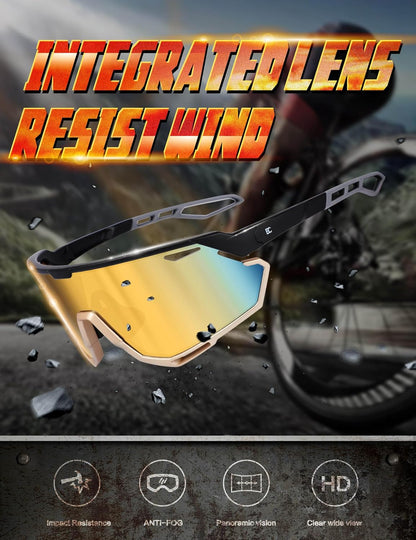Sunglasses for Baseball Running Cycling : Wrap-Around Sport Glasses