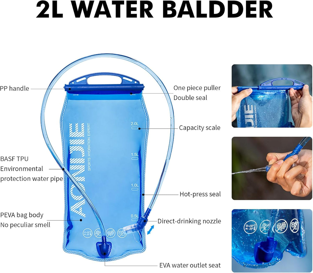 Running Hydration Vest for Women Men 8L Hydration Backpack Hiking